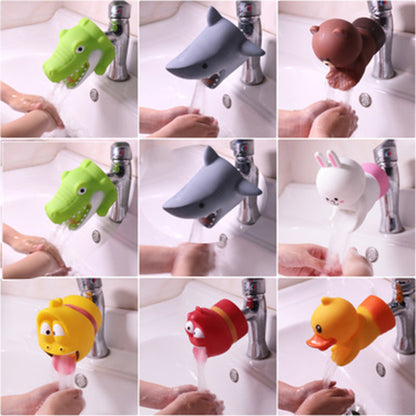 Happy Funny Animals Shower Brushes Babies Tubs Kids Hand Washing Bathroom Guide Sinks Gifts Fashion and Convenient for Baby Care