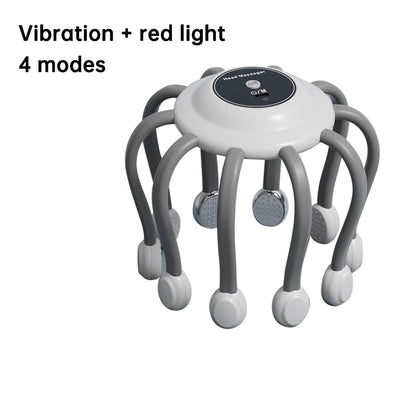 Head Massager Vibration Relaxation Sleep Scalp Stress Relax Electric Octopus Head Massager