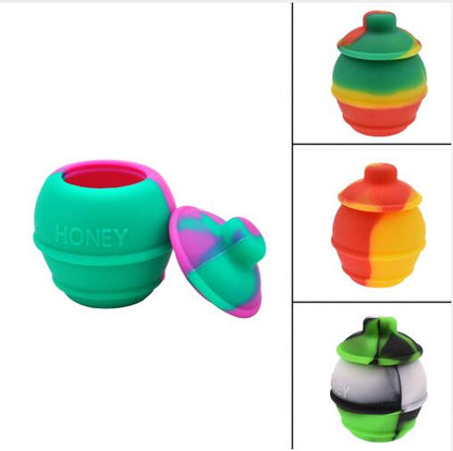 26mm Silicone Storage Container Jars Wax Dab Honey Pot Multi Use Random Nonstick Silicone Storage Container