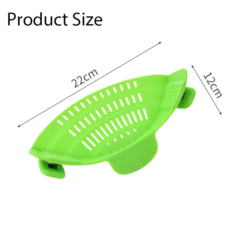 "Clip-on Pan|Strainer Anti-spill"Effortlessly drain pots and pans with our Clip-on Pan Strainer Anti-spill! No more messy spills or heavy lifting. Simply clip onto any pot or pan and watch as it strains with precision. Enjoy a cleaner and more efficient cooking experience. Say goodbye to bulky colanders"