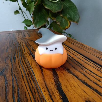 Ghost Pumpkin Small Night Lamp Halloween Ghost Pumpkin Small Night Light Halloween Silicone Light