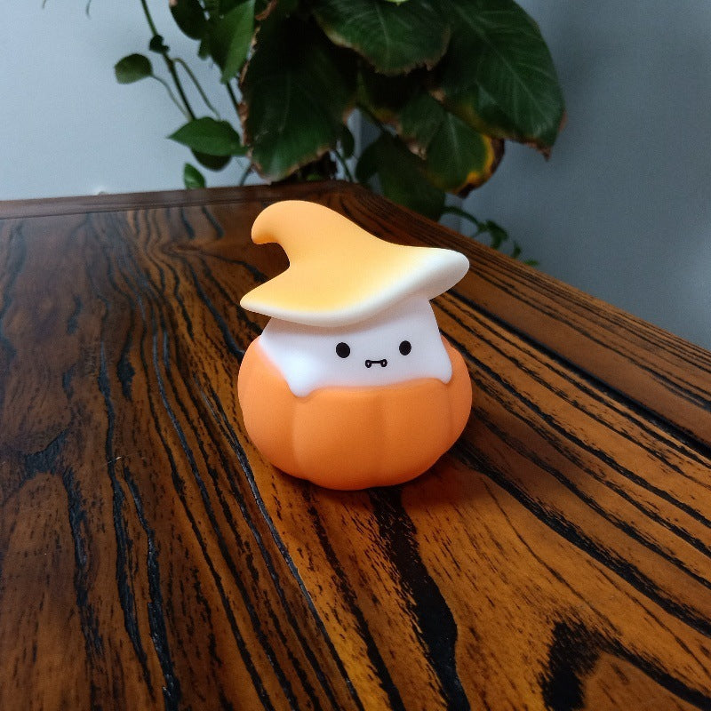 Ghost Pumpkin Small Night Lamp Halloween Ghost Pumpkin Small Night Light Halloween Silicone Light