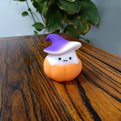 Ghost Pumpkin Small Night Lamp Halloween Ghost Pumpkin Small Night Light Halloween Silicone Light