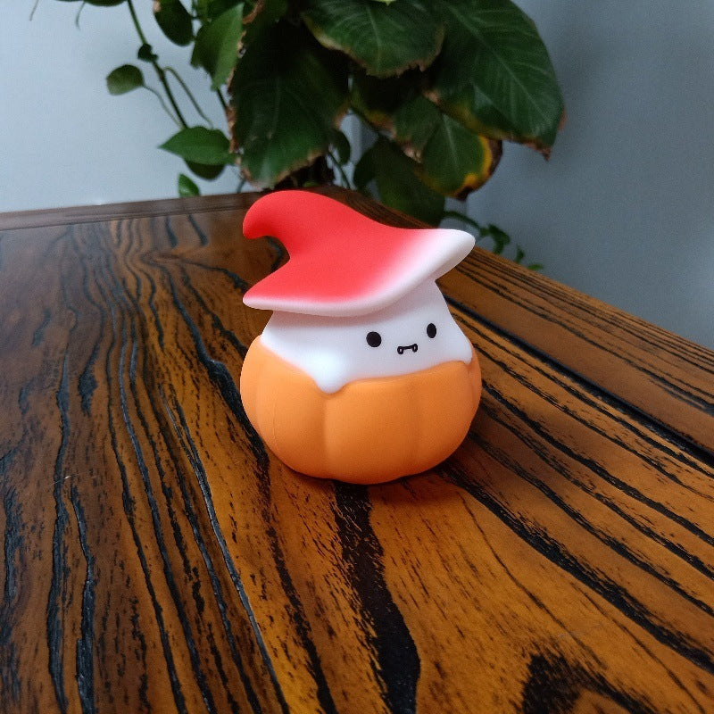 Ghost Pumpkin Small Night Lamp Halloween Ghost Pumpkin Small Night Light Halloween Silicone Light