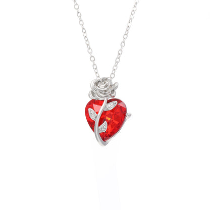 Heart-Shaped Clavicle Chain Necklace