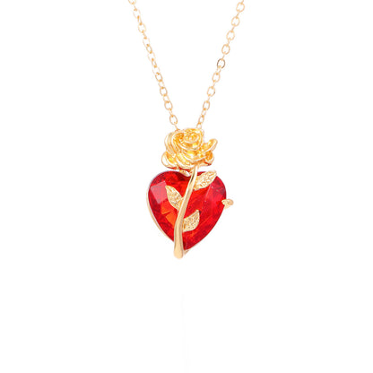 Heart-Shaped Clavicle Chain Necklace