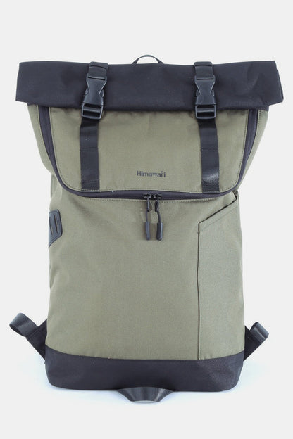 Himawari Contrast Waterproof Canvas Backpack Bag Himawari Contrast Waterproof Canvas Backpack Bag