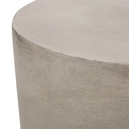 Light Concrete Side Table, Light Grey Light Concrete Side Table, Light Grey