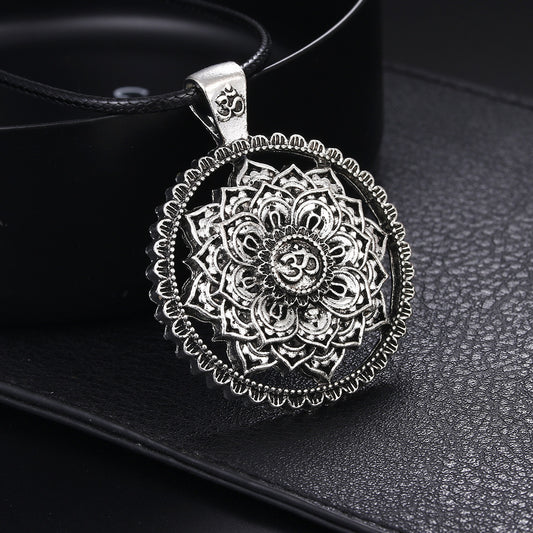 Ancient Indian Mythology Mandala Flower- Ancient Indian Mandala Flower-shaped Zen Yoga Necklace