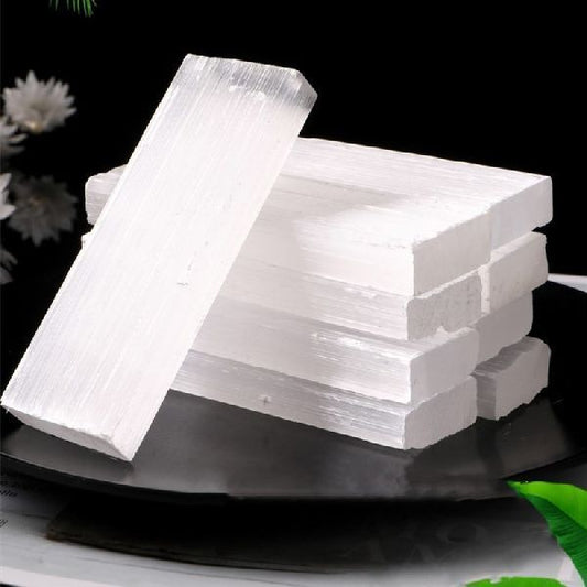  Natural Gypsum Sticks -Natural Selenite