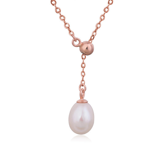 Y-Shaped Pearl Necklace-"buy Y-shaped pearl necklace"