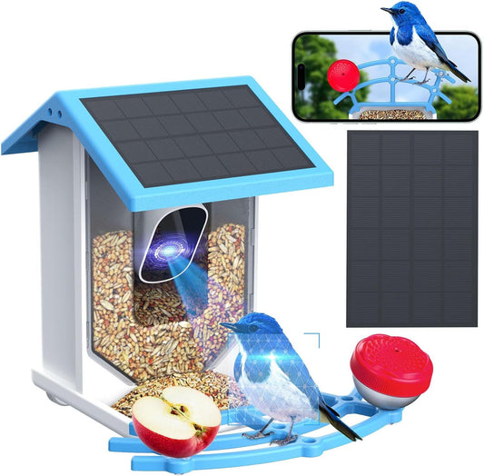 Smart Bird Feeder With Camera,Solar-Powe Smart Bird Feeder