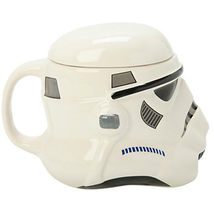 3D Ceramic Coffee mug double wall tea cup Star Wars Darth Vader and the white knight ceramic star wars mug Cups Star Wars Ceramic Mugs