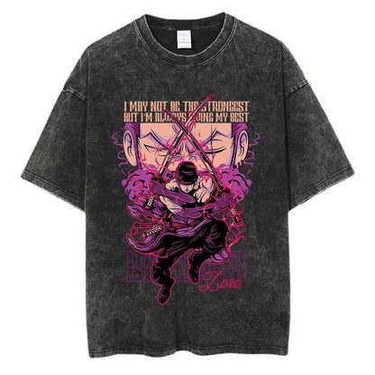 Anime One Piece Zoro T Shirt y2k Harajuku High Street - Melissas Collectibles and More