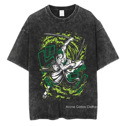 Anime One Piece Zoro T Shirt y2k Harajuku High Street - Melissas Collectibles and More