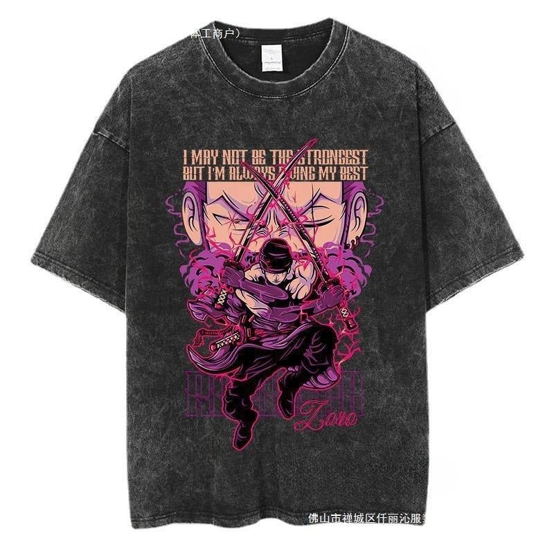 Anime One Piece Zoro T Shirt y2k Harajuku High Street - Melissas Collectibles and More