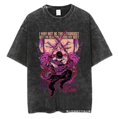 Anime One Piece Zoro T Shirt y2k Harajuku High Street - Melissas Collectibles and More