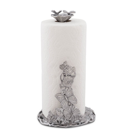 "Butterfly|Paper Towel Holder"Add a touch of whimsy to your kitchen with our Butterfly Paper Towel Holder! This elegant and functional piece features a beautifully detailed butterfly design that is sure to impress your guests. Keep your paper towels within reach while adding a stylish and unique element to your space"