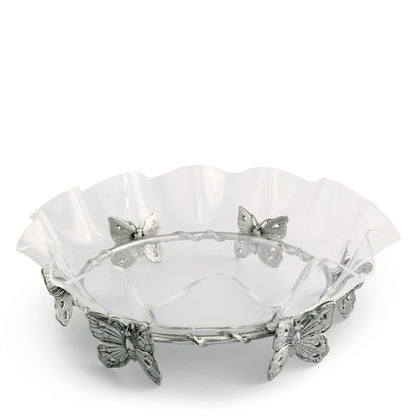 "Butterfly Stand Acrylic Bowl 16in"Experience the exquisite beauty of our Butterfly Stand Acrylic Bowl, a stunning centerpiece that will elevate any table setting. Crafted with precision and care, this 16-inch bowl will add a touch of elegance and charm to your home decor"