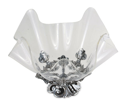 Fleur-De-Lis Stand Acrylic Bowl 14