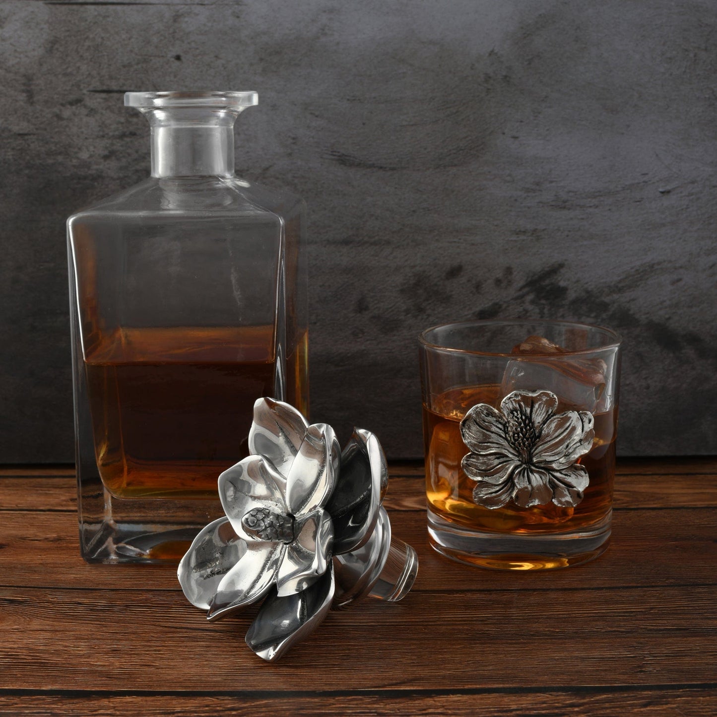 Magnolia Decanter Set with Glasses