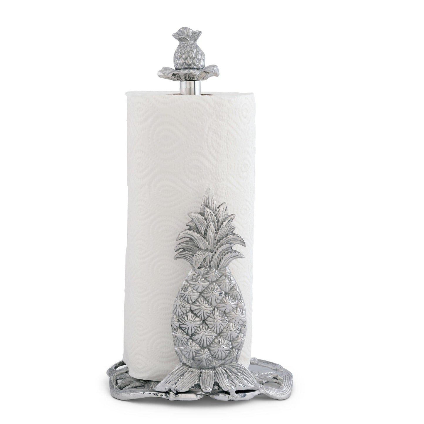 "Pineapple Paper Towel Holder"Elevate your kitchen decor with our Pineapple Paper Towel Holder! With its charming design and functional features, this holder is the perfect addition to any home. Keep your paper towels easily accessible and add a touch of tropical flair to your space. Say goodbye to boring paper towel holders and hello to a stylish and useful upgrade!"