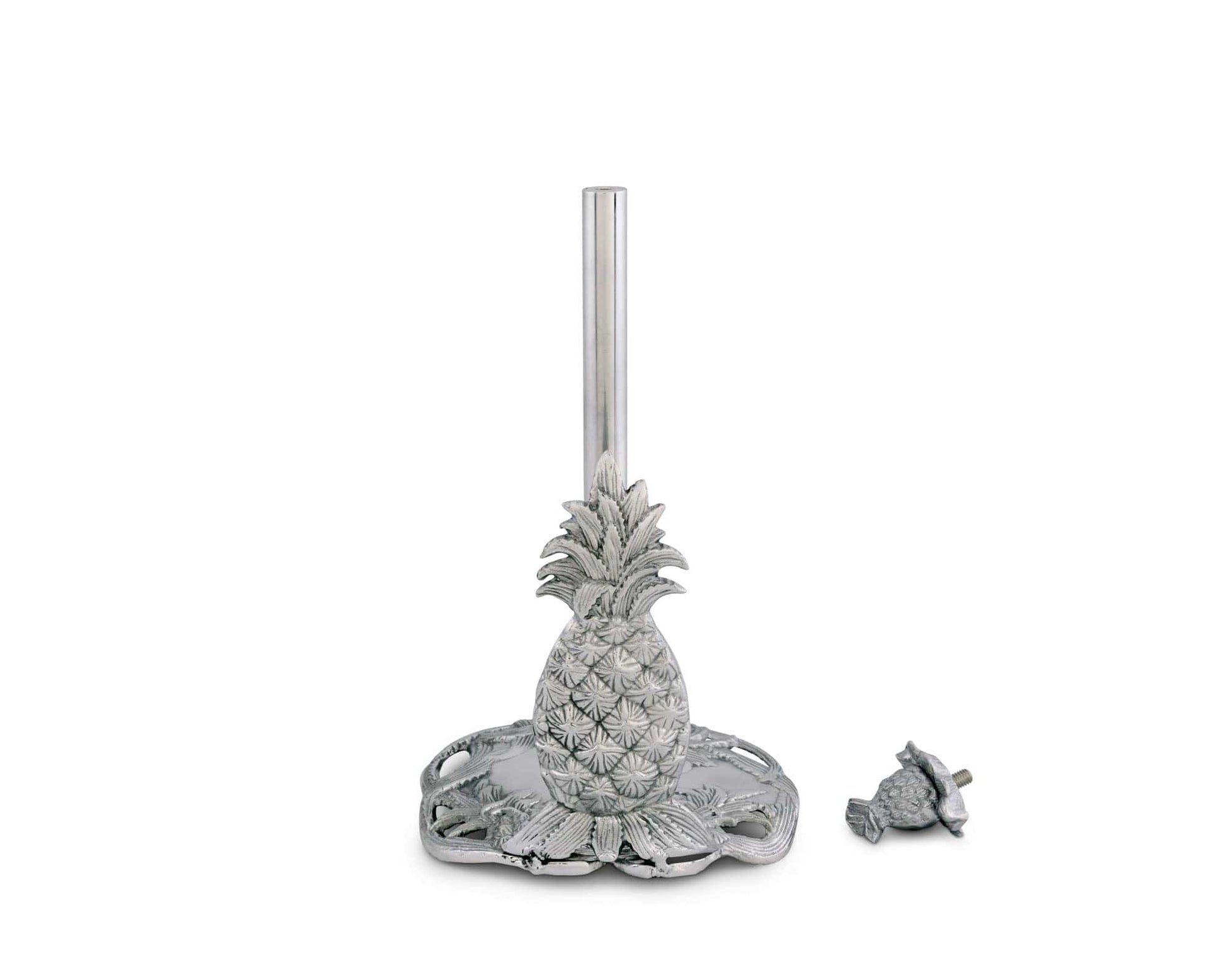 "Pineapple Paper Towel Holder"Elevate your kitchen decor with our Pineapple Paper Towel Holder! With its charming design and functional features, this holder is the perfect addition to any home. Keep your paper towels easily accessible and add a touch of tropical flair to your space. Say goodbye to boring paper towel holders and hello to a stylish and useful upgrade!"