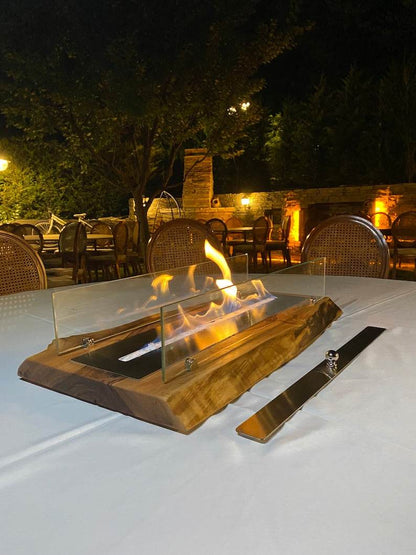 Black Mega Large Handmade Table Top Fire Pit Bio Ethanol Fireplace - Black Mega Large Handmade Table Top Fire Pit Bio Ethanol Fireplace " Elevate your outdoor gatherings with our Handmade Table Top Fire Pit Bio Ethanol Fireplace. This stunning fireplace is not only handcrafted, but also uses clean burning bio ethanol fuel for an eco-friendly and hassle-free experience. Bring warmth, ambiance, and style to any outdoor space with this convenient and visually appealing addition"  Collectibles and More