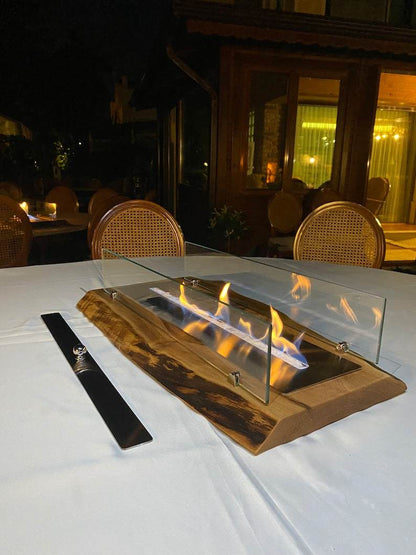 Black Mega Large Handmade Table Top Fire Pit Bio Ethanol Fireplace - Melissas Collectibles and More,Black Mega Large Handmade Table Top Fire Pit Bio Ethanol Fireplace " Elevate your outdoor gatherings with our Handmade Table Top Fire Pit Bio Ethanol Fireplace. This stunning fireplace is not only handcrafted, but also uses clean burning bio ethanol fuel for an eco-friendly and hassle-free experience. Bring warmth, ambiance, and style to any outdoor space with this convenient and visually appealing addition" 