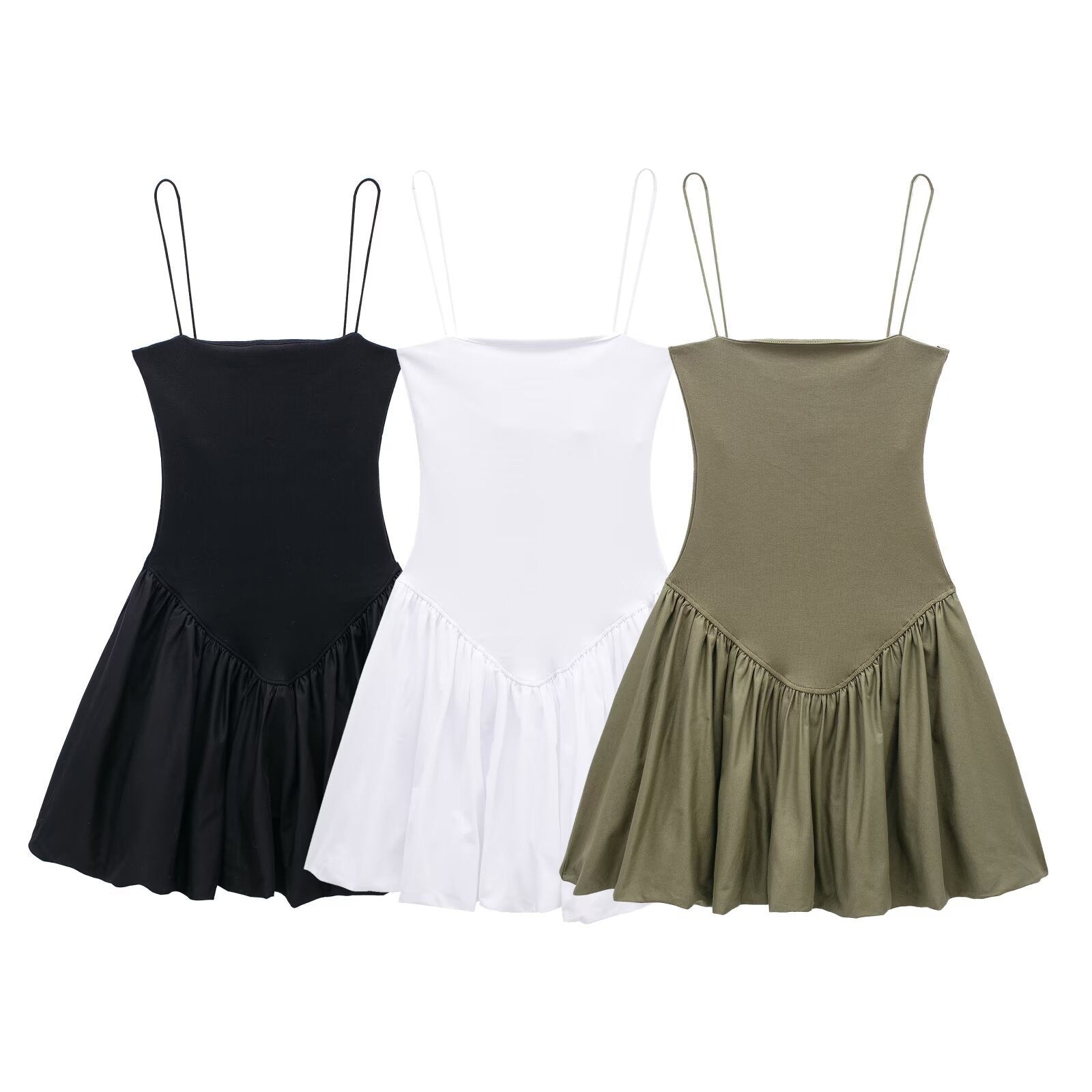 European and American Style Low - Neck Sleeveless Slim - Fit Suspender Waist Dress for Women - Melissas Collectibles and More