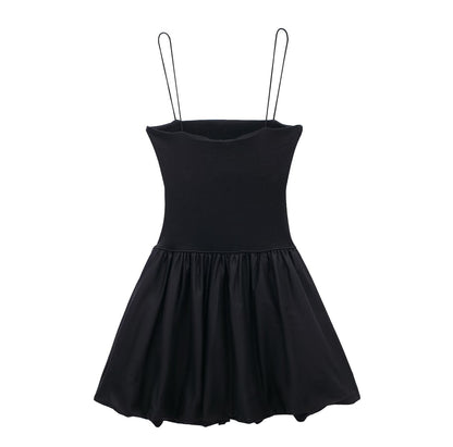 European and American Style Low - Neck Sleeveless Slim - Fit Suspender Waist Dress for Women - Melissas Collectibles and More