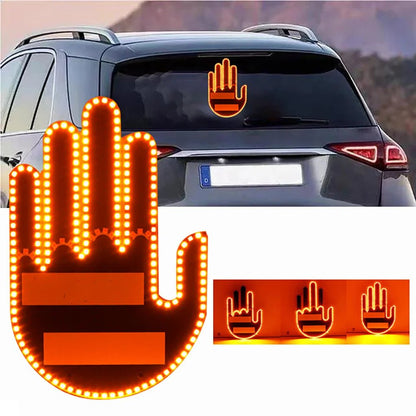 Funny LED|Illuminated Gesture Light Car Light With Remote Signs - Melissas Collectibles and More