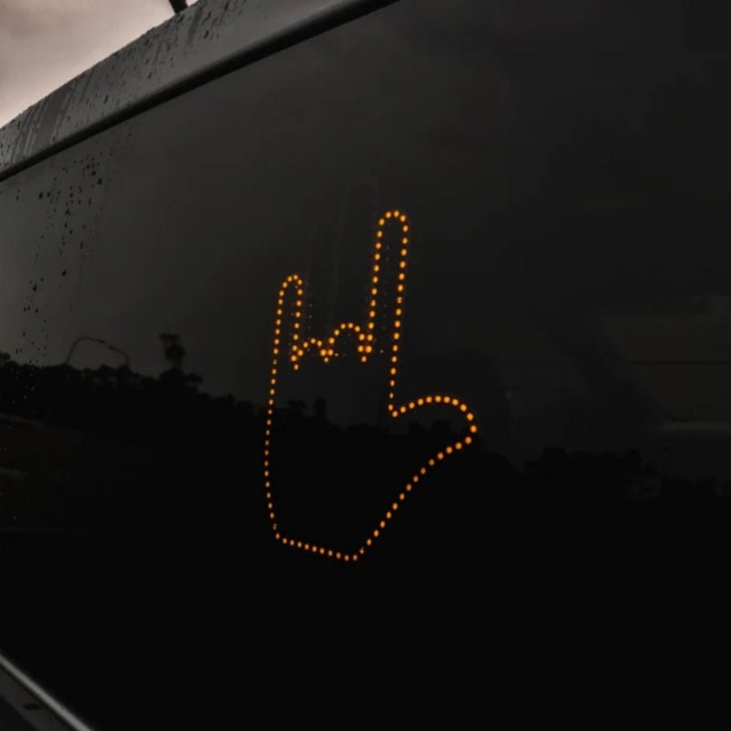 Funny LED Illuminated Gesture Light Car Light With Remote Signs - Melissas Collectibles and More