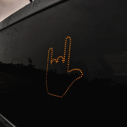 Funny LED Illuminated Gesture Light Car Light With Remote Signs - Melissas Collectibles and More