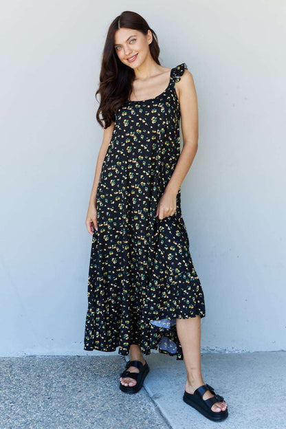 In The Garden Ruffle Floral Maxi Dress 👗 - Melissas Collectibles and More