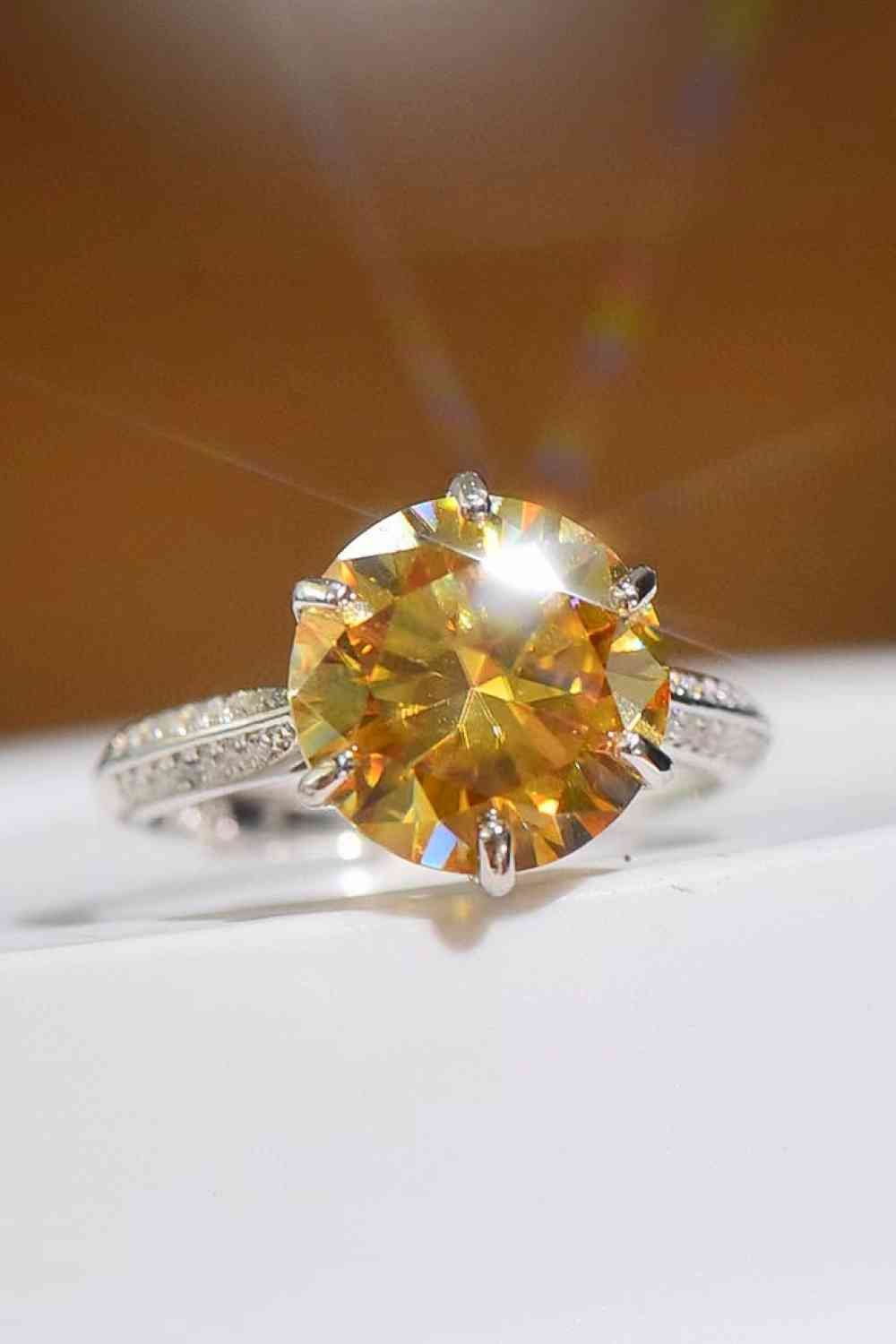 Living Your Life 3 Carat Moissanite 6 - Prong Ring - Melissas Collectibles and More