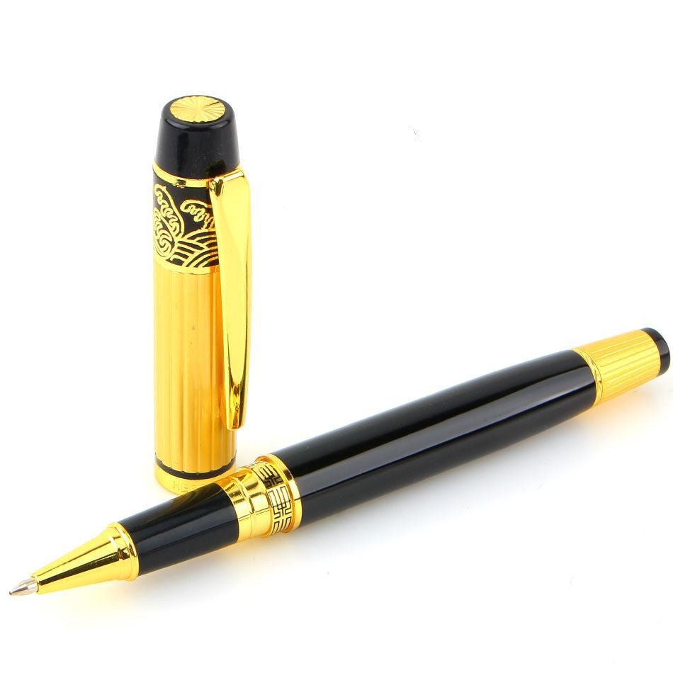 Patterned Orb Pen Metal Fountain Pen - Melissas Collectibles and More