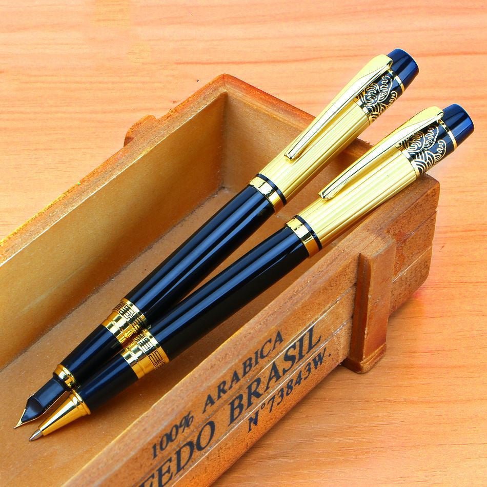 Patterned Orb Pen Metal Fountain Pen - Melissas Collectibles and More