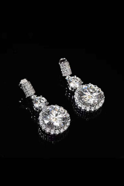 Platinum - Plated Drop Earrings - Melissas Collectibles and More