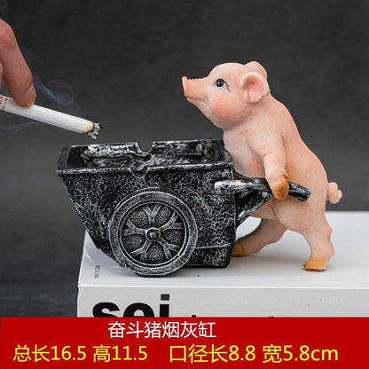 Pug and Pig Ashtrays - Melissas Collectibles and More