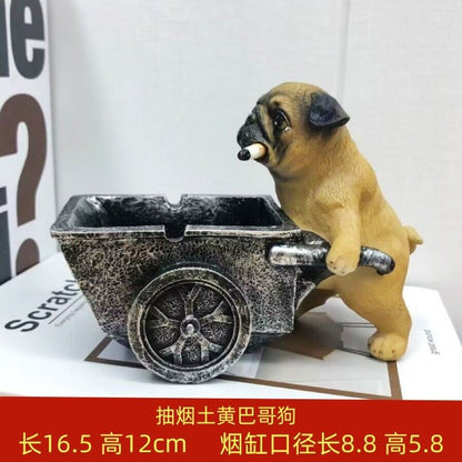 Pug and Pig Ashtrays - Melissas Collectibles and More