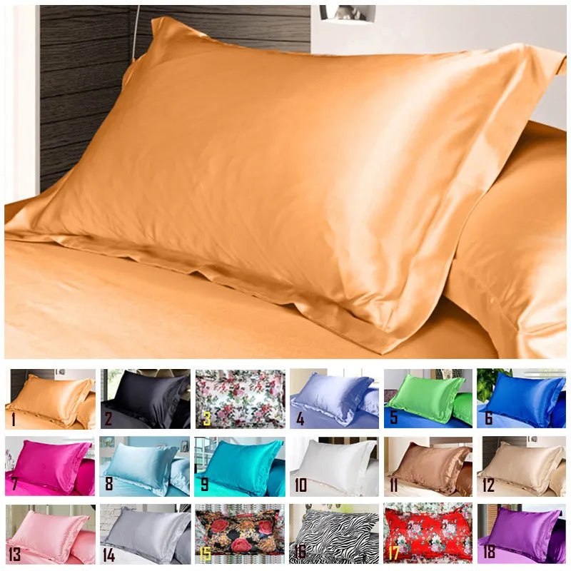 Silk Satin Pillowcase Cover - Melissas Collectibles and More