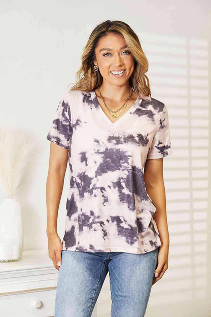 Tie - Dye V - Neck T - Shirt - Melissas Collectibles and More